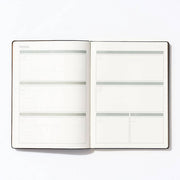 Black Leatherette Perpetual Planner
