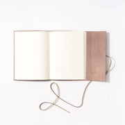 Beige Braided Suede Journal