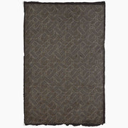 Geometric Gold on Black Handmade Paper