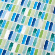 Blue & Green Tile Stone Wrapping Paper