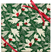 Sketched Evergreen Stone Wrapping Paper