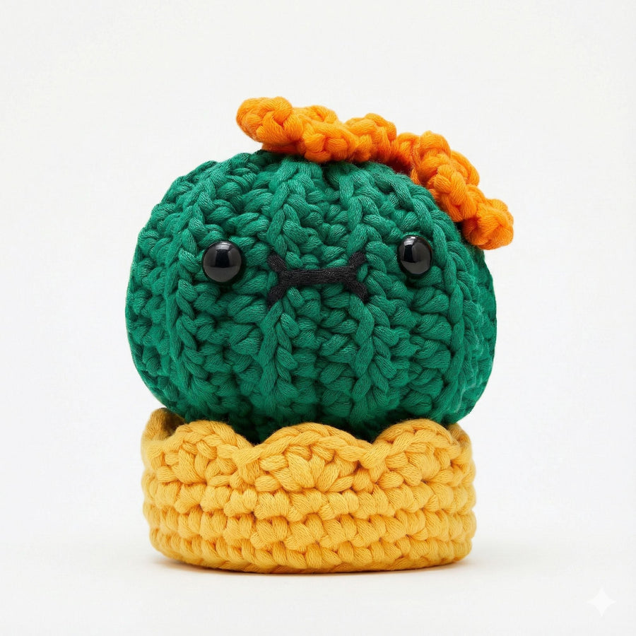 Olivia the Barrel Cactus Learn to Crochet Kit