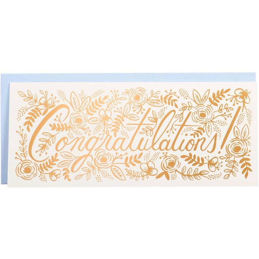 Copper Foil Congratulations Card