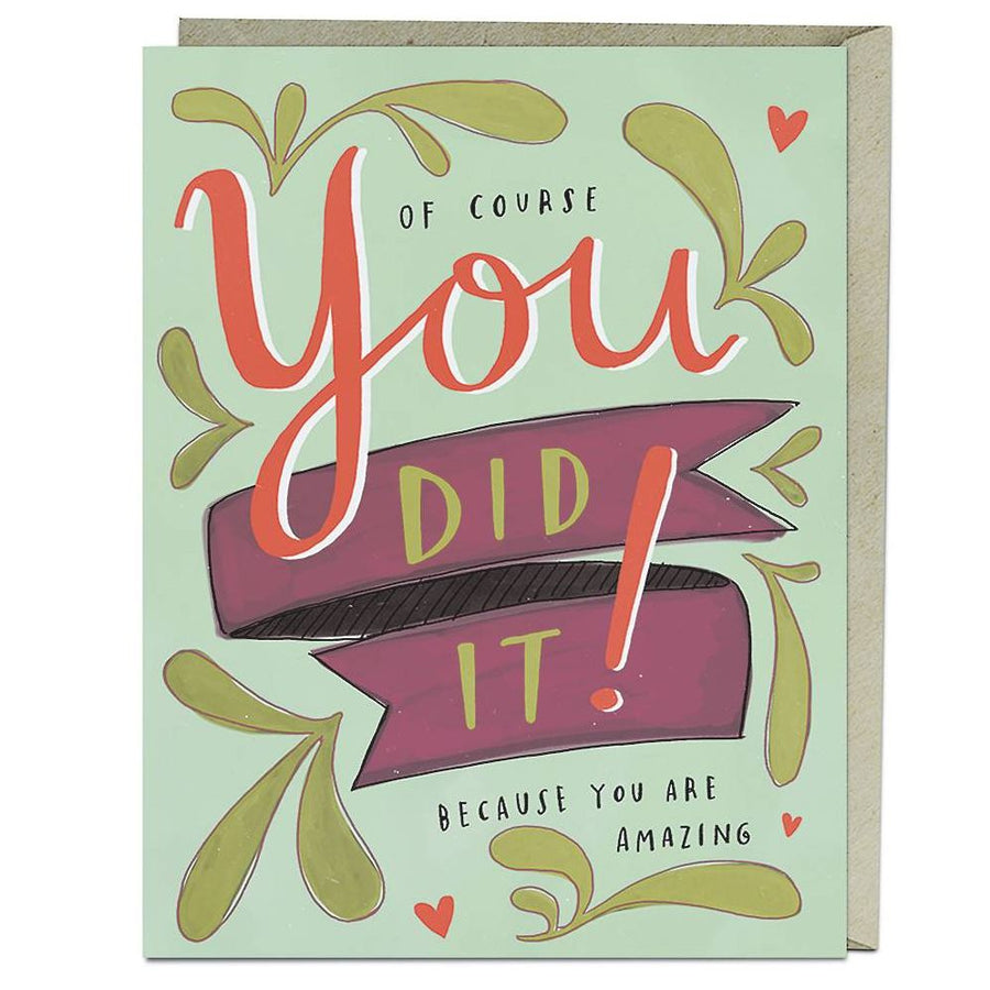 You Did It Graduation Card