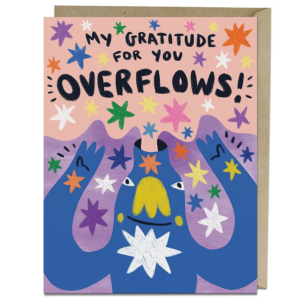 Gratitude Overflows Thank You Card