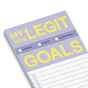 My Legit Goals Make-a-List Pad