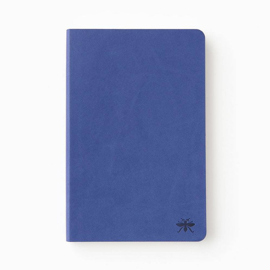 Dark Blue Paper Wasp Lined Journal