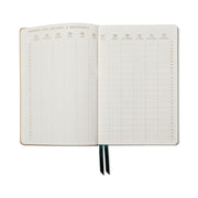 2026-2027 Monotone Bouquet Leatherette Weekly Desk Planner