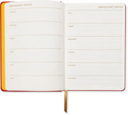 2026-2027 Embroidered Lucky Cat Weekly Desk Planner