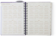 2027 Purple Paint Splatter Weekly Desk Planner