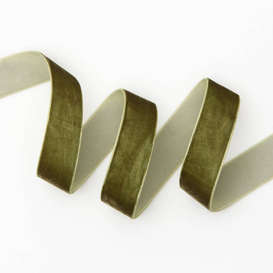 Dusty Dark Green Ribbon 1" 5 YD