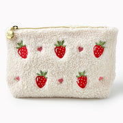 Strawberry Fuzzy Pouch