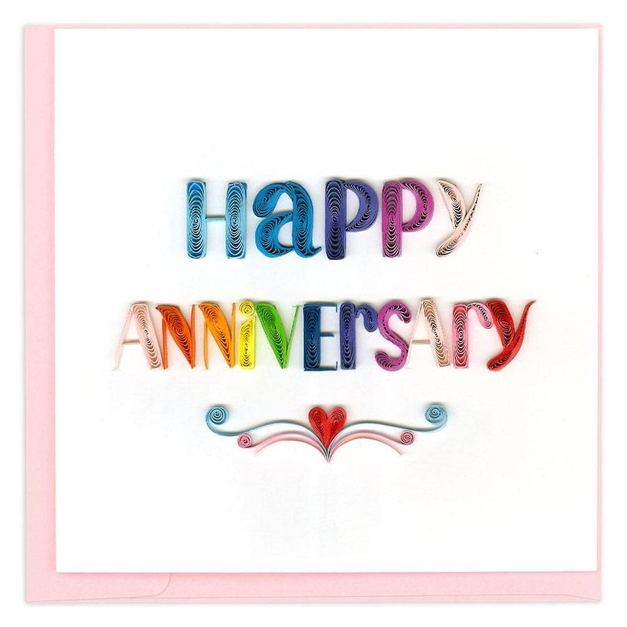 Quilling Happy Anniversary Card