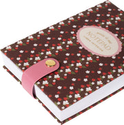Strawberry Fields Book Cloth Notepad w Snap Closure - Exclusive