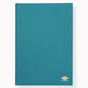 Teal Bookcloth Paper Wasp Med Dotted Journal