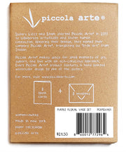 Piccola Arte Purple Floral Vase Watercolor Set