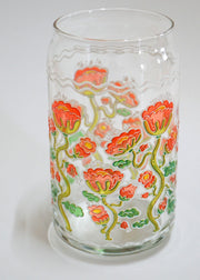 Cheerware Pretty Poppy 16oz Stained Glass Cup