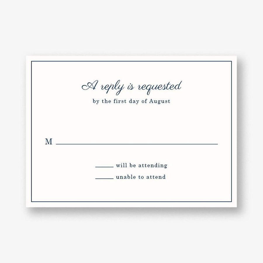 Delicate Border Response Card