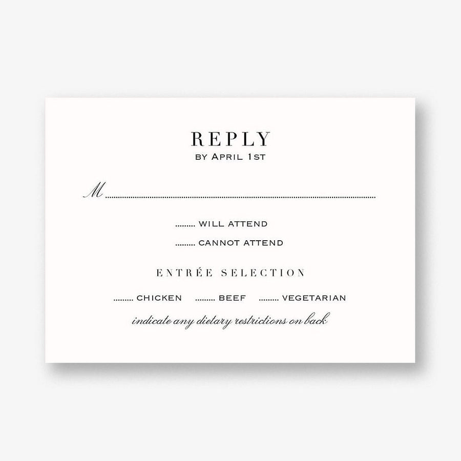 Fineline Foil Response Card