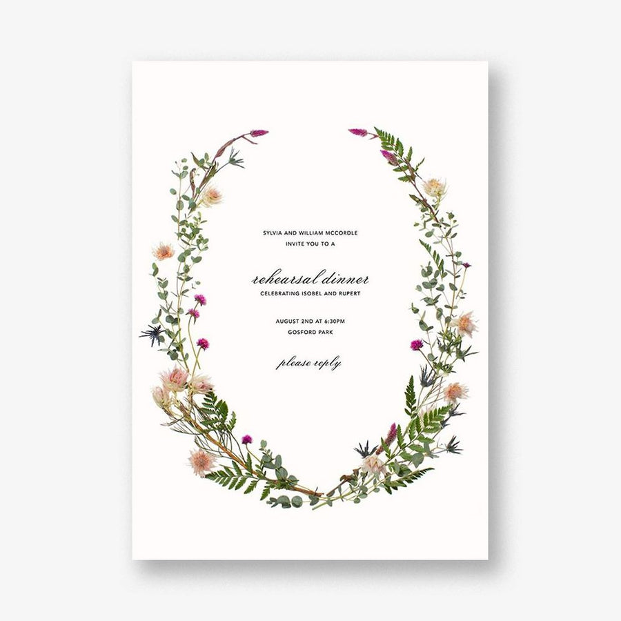 Fleurs Sauvages Rehearsal Dinner
