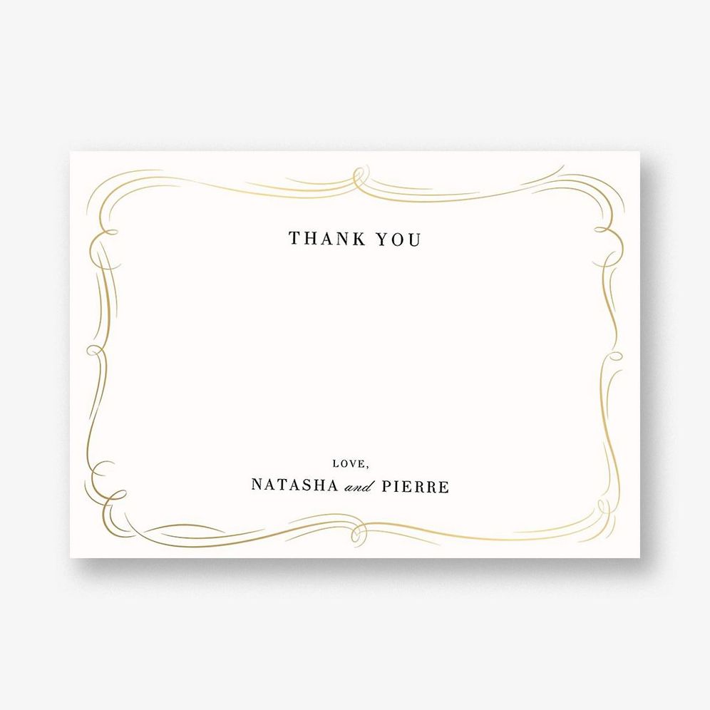 Plume Tall Foil Stationery