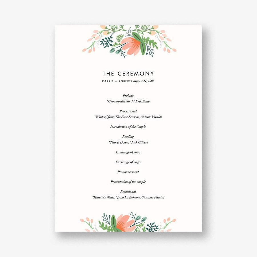 Wrapped in Wildflowers Program