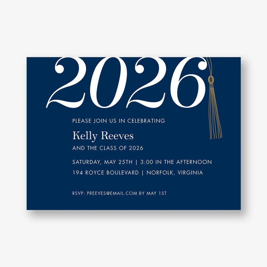 Tassel Graduation Party Invitation