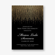 Foil Chandelier Graduation Announcement