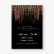 Foil Chandelier Graduation Announcement