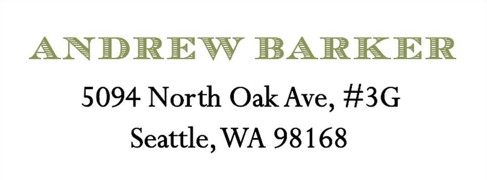 Banknote Return Address Label