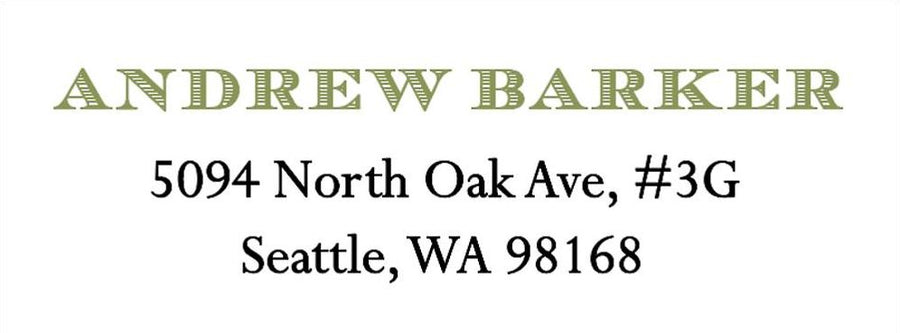 Banknote Return Address Label