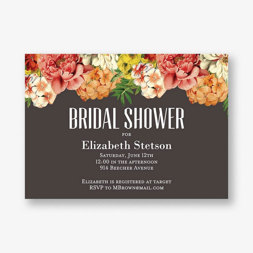 Bouquet Bridal Shower Invitation