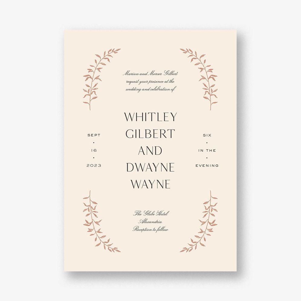 As Above Wedding Invitation