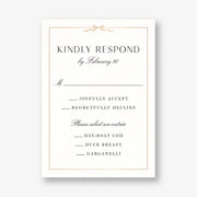 Bow Border Foil Response Card