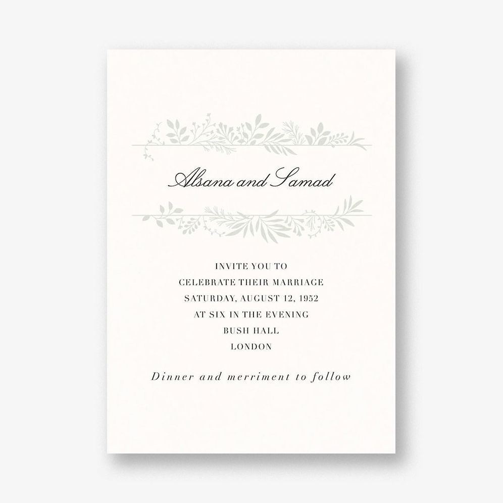 Good Vines Wedding Invitation