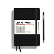 Leuchtturm Black Ruled Page Hardcover Medium Notebook