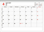 2027 Marks Yellow Jan Start S Weekly Desk Planner