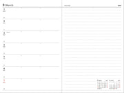 2027 Marks Black B6 Weekly Left Weekly Desk Planner