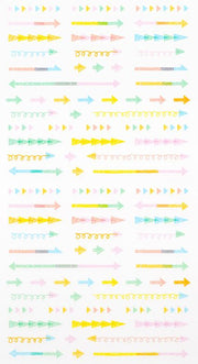 Midori Stickers - Pastel Arrows
