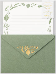 Midori Leaves Letter Writing Set