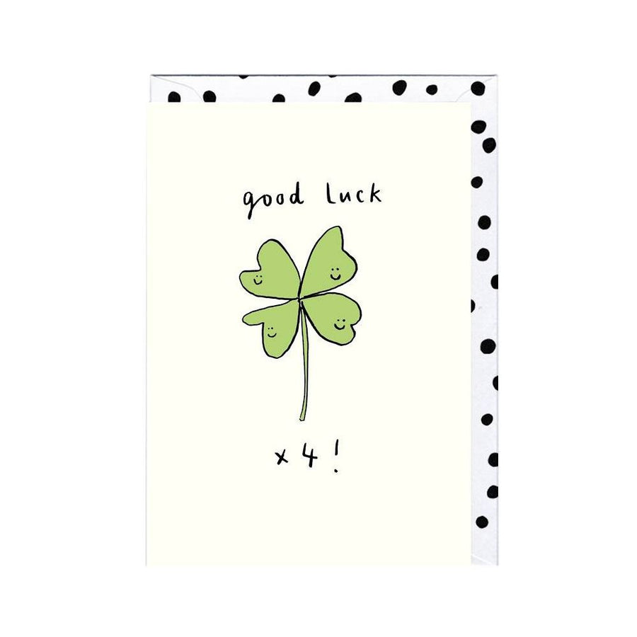 Four Times Good Luck Card