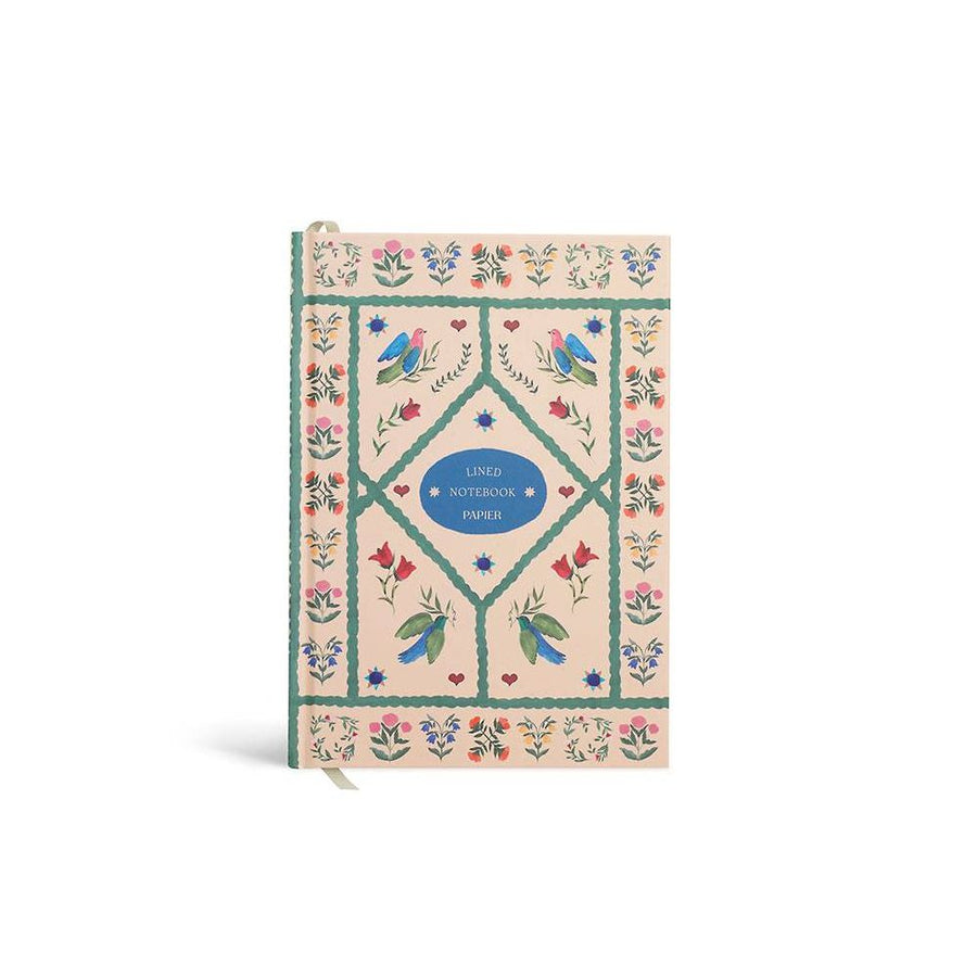 Quilted Daydream A5 Lined Notebook - Beige