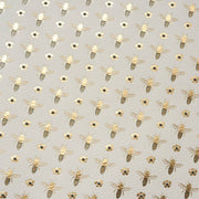Bumble Bees & Flowers Gold Foil Fine Paper