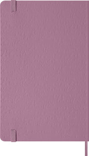 Moleskine Colored Patterned Notebook, Hard Cover, Large (5" x 8.25") Ruled/Lined, Majestic Pink, 240 Pages