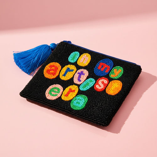 "In My Artist Era" Beaded Pouch