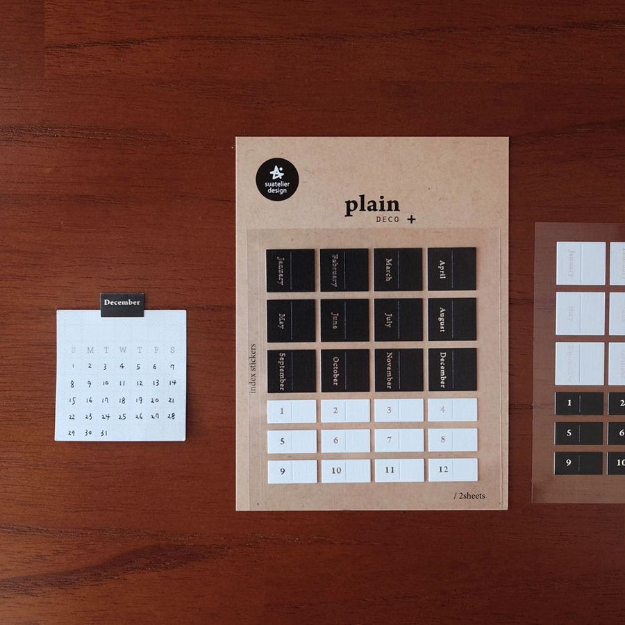 Suatelier Design 12 Months Stickers