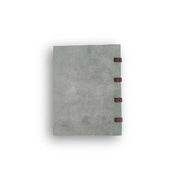 Coptic Bound Embossed Sage Suede Journal