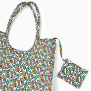 Quilted Tote Bag with Coin Purse