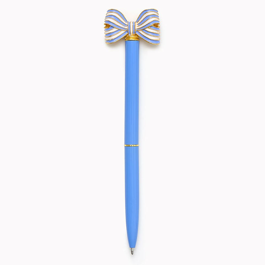 Decorative Periwinkle Bow Pen