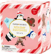 Holiday Critter Squishies, Set of 6